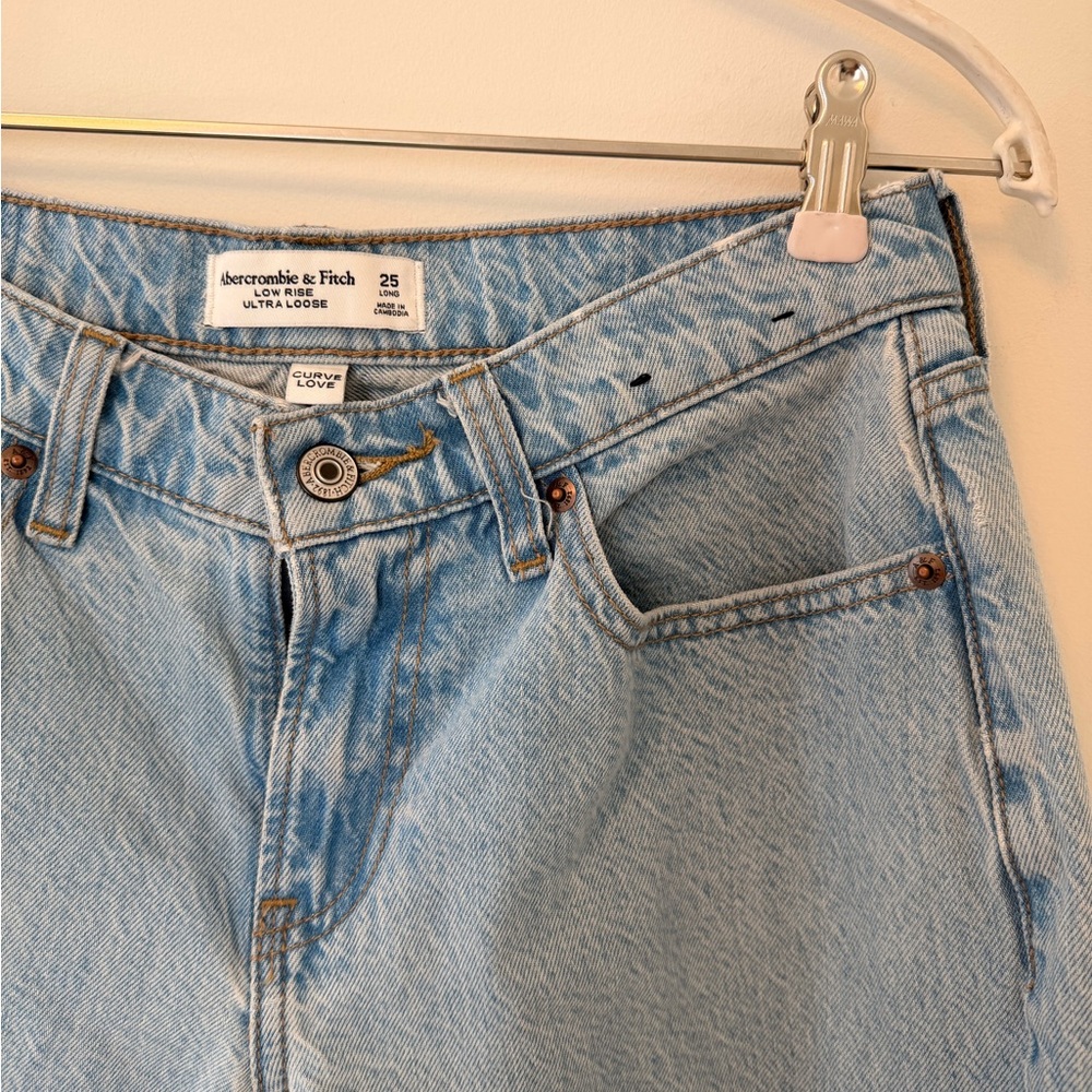 Abercrombie & Fitch Sky Blue High Rise Jeans
